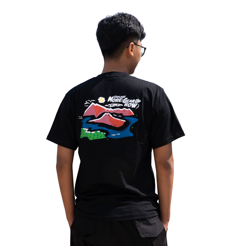 Baju Kaos Hike N Run T-shirt Rinjani