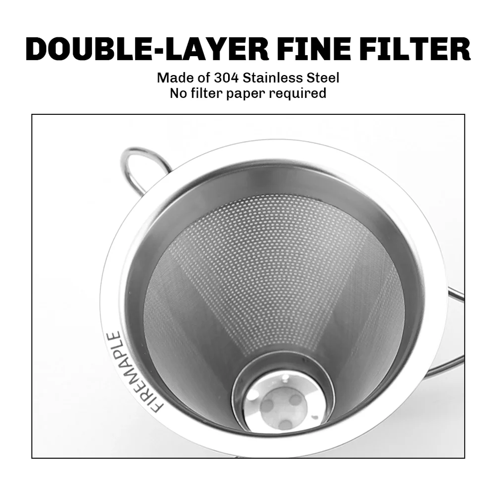 Firemaple Coffee Filter Antarcti Foldable Stainless Steel Bracket