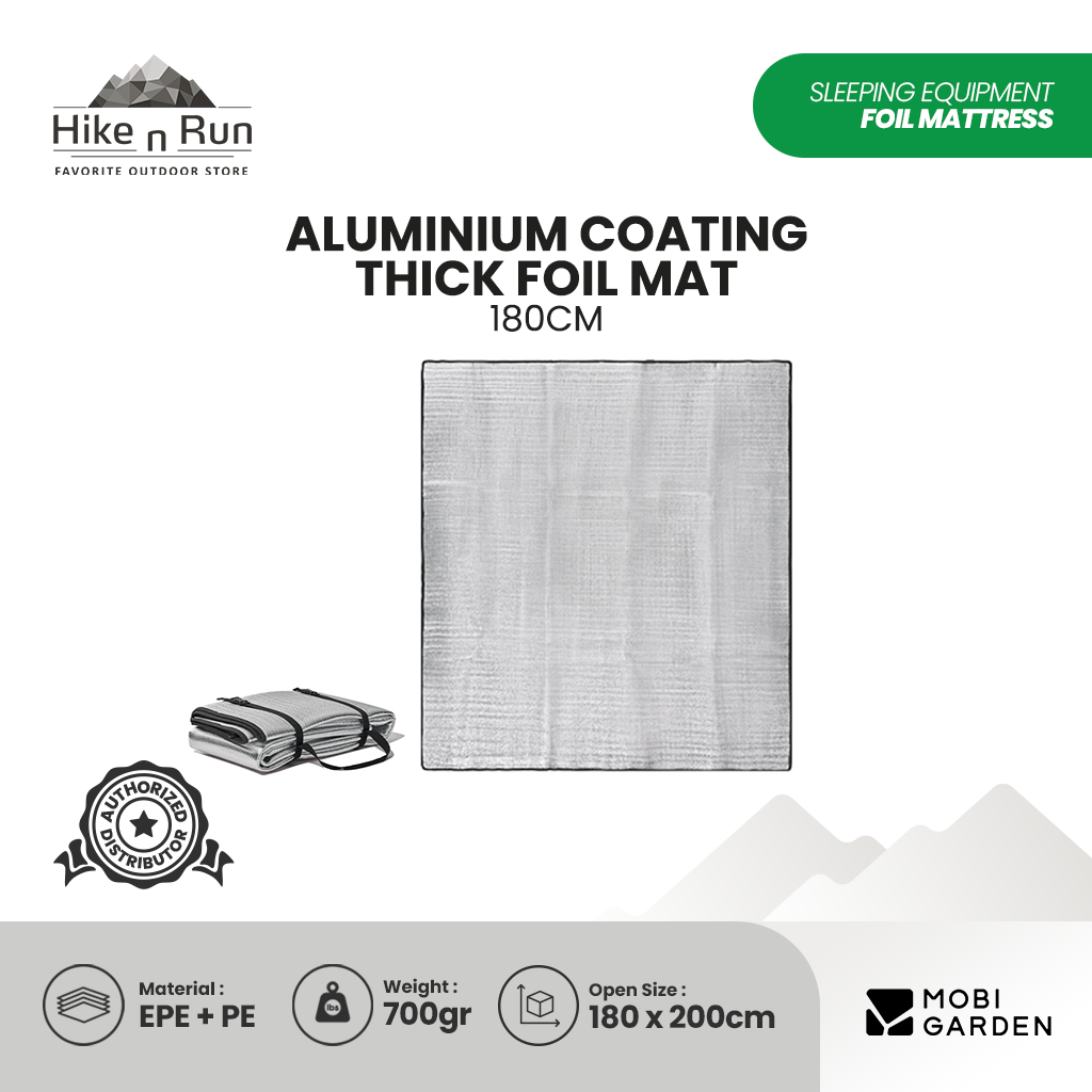 Mobi Garden Matras Aluminium Coating Thick Foil Mat