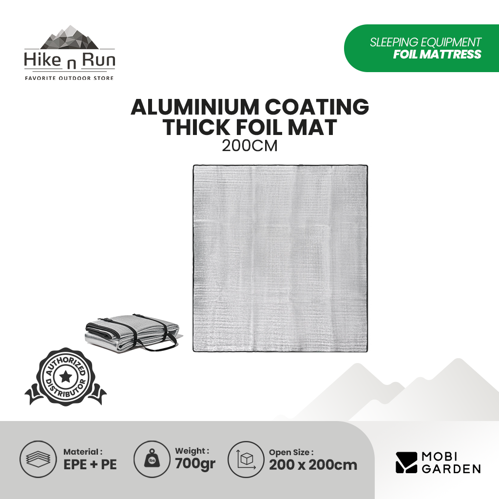 Mobi Garden Matras Aluminium Coating Thick Foil Mat