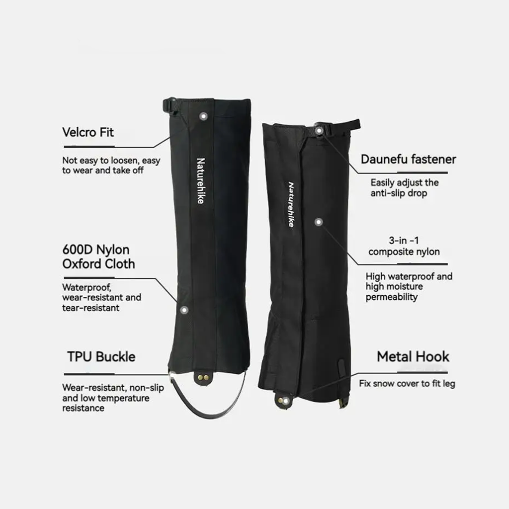 Gaiter Pelindung Kaki Sepatu Naturehike CNK2450DS011 Waterproof Gaiter Hiking