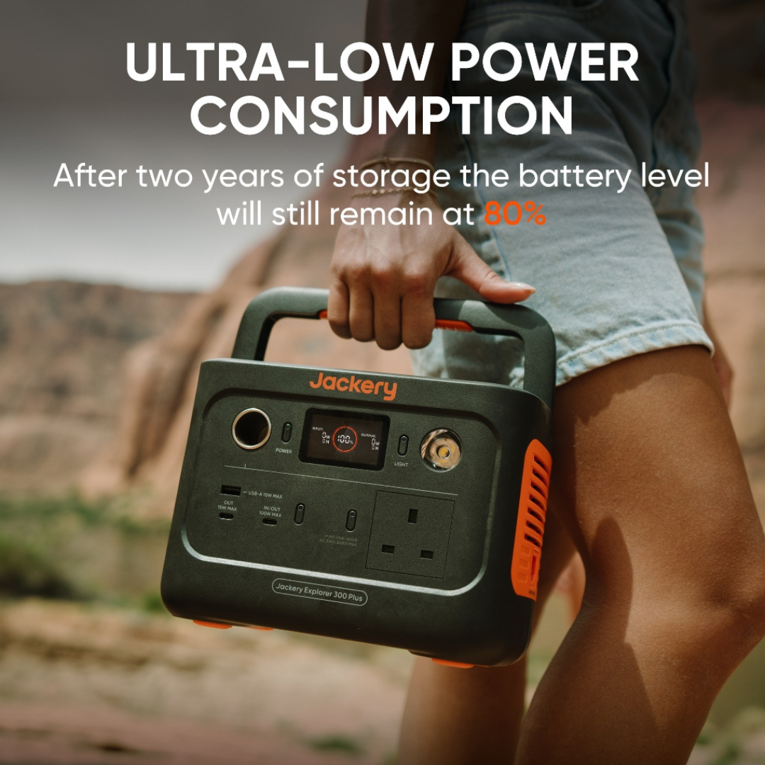 Jackery Explorer 300 Plus Portable Power Station Solar Generator - Power Bank Outdoor Hiking Camping