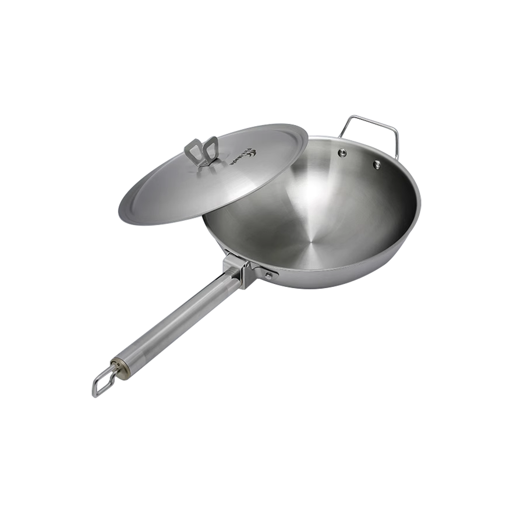 Wajan Camping Wok Firemaple Nesting Stainless Steel