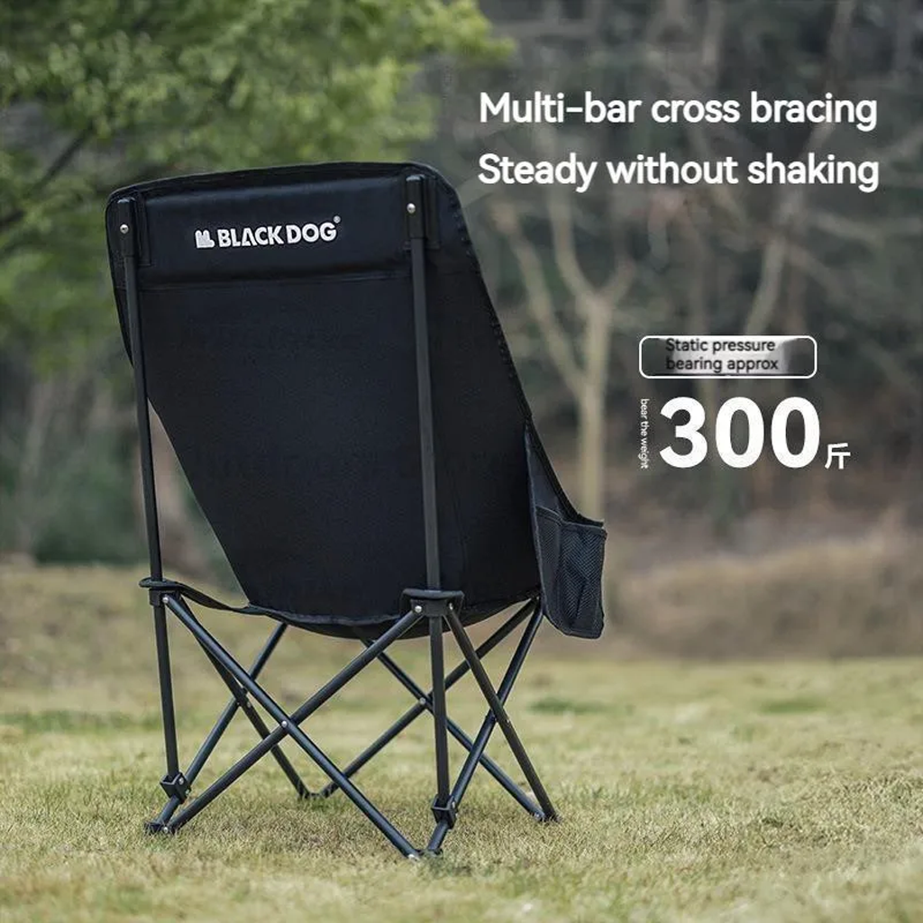 Kursi Lipat High Back Black Dog CBD2300JJ026 Camping Folding Chair