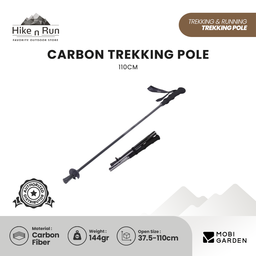 Trekking Pole Mobi Garden NX2366700 LT Carbon Fiber Folding