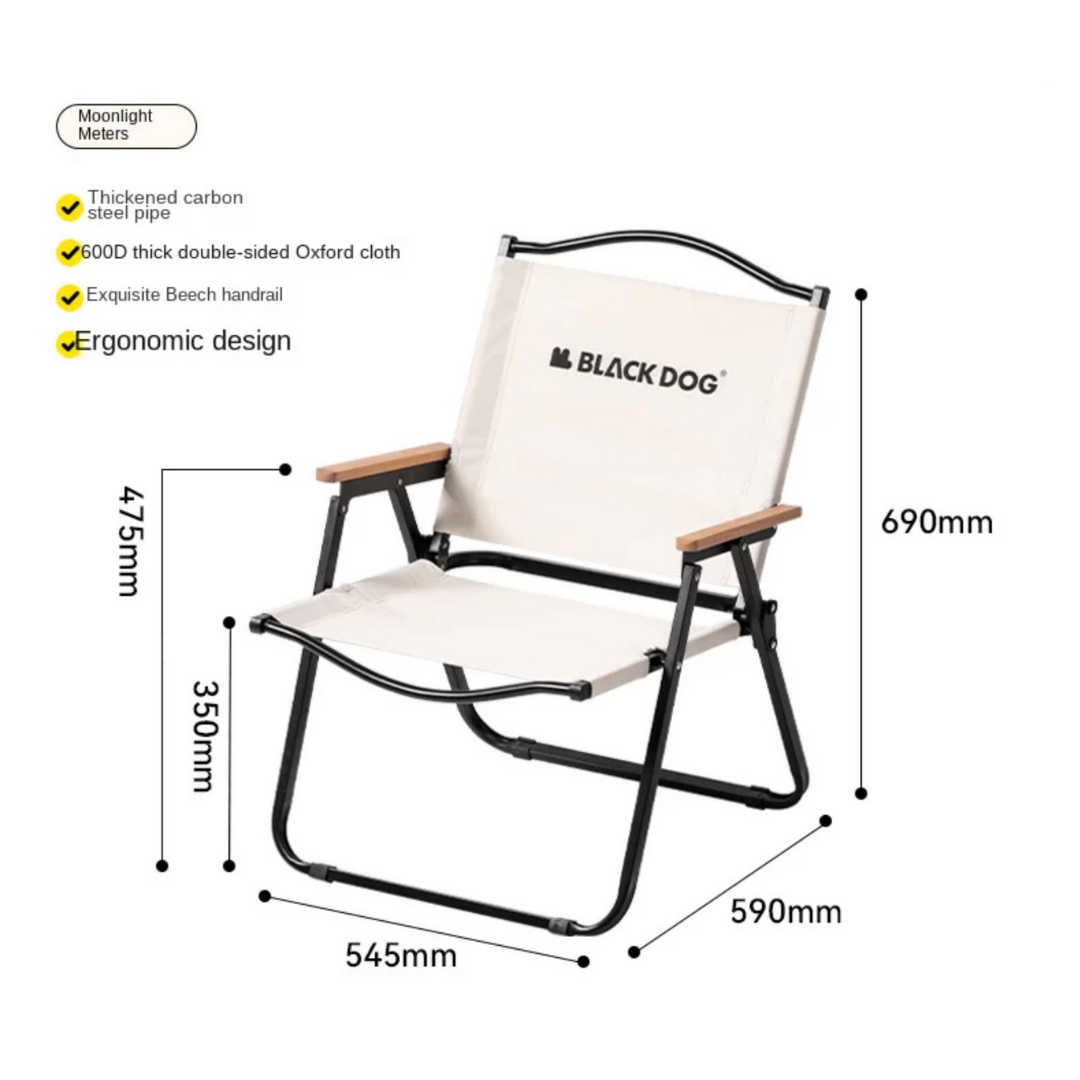 Kursi Lipat Portable Ringan Black Dog CBD2450JJ01 Ultralight Camping Chair