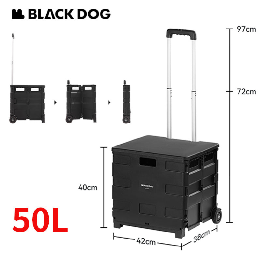 Black Dog Tempat Penyimpanan Serbaguna CBD2450XB013 Folding Storage Box Camping