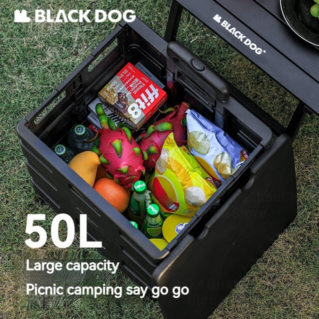 Black Dog Tempat Penyimpanan Serbaguna CBD2450XB013 Folding Storage Box Camping