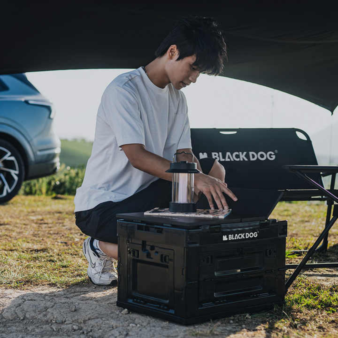 Black Dog Tempat Penyimpanan Serbaguna CBD2450XB015 Folding Storage Box Camping