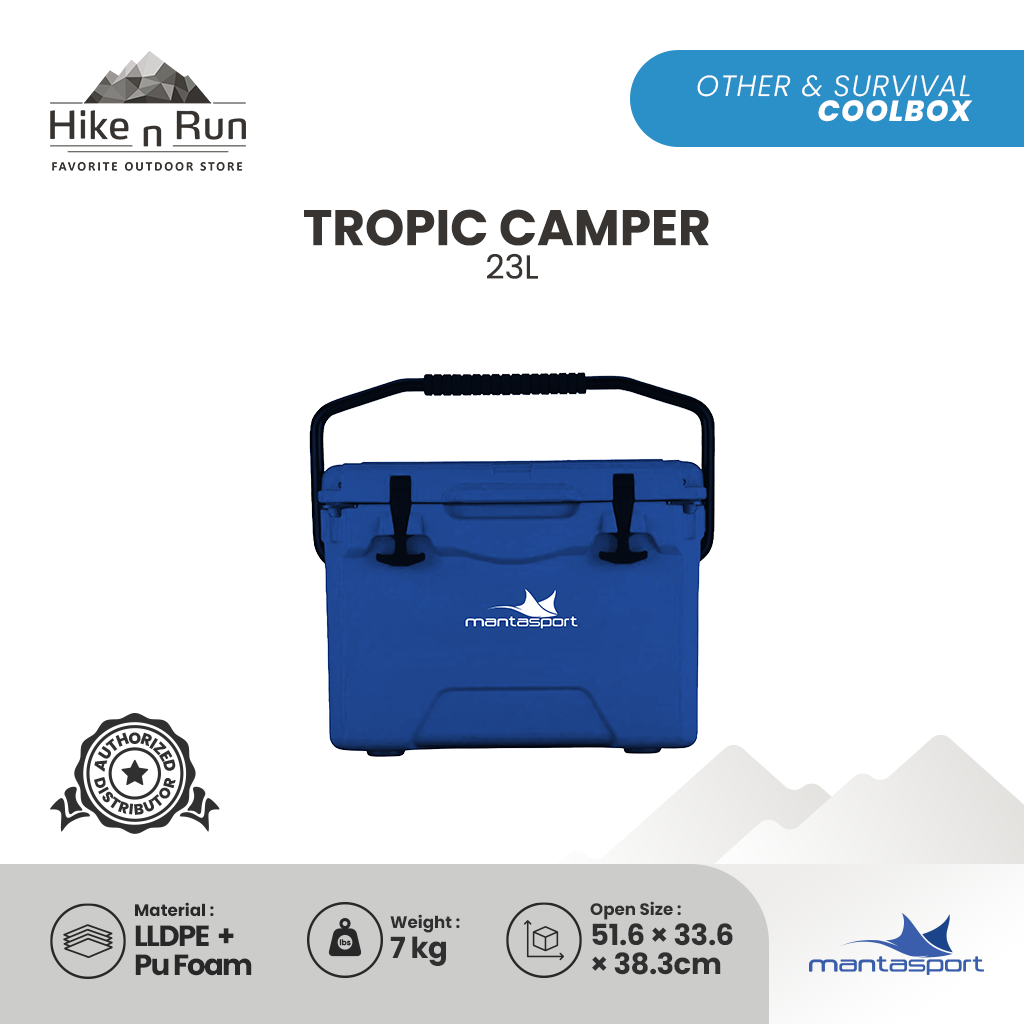 Mantasport Tropic Carry 23L Cooler Box Camping With Handle Bar