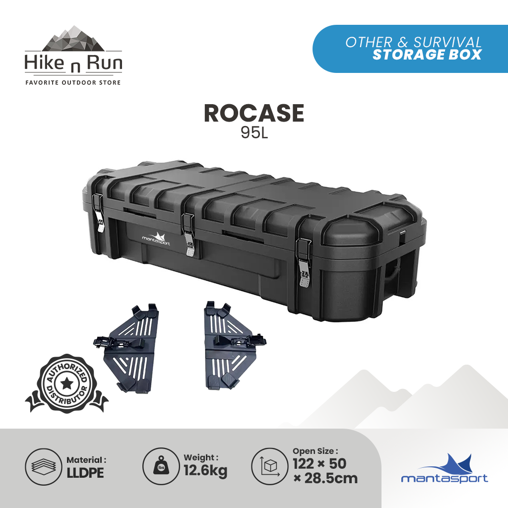 Mantasport Rocase 95L Storage Box Camping Serbaguna Hardcase