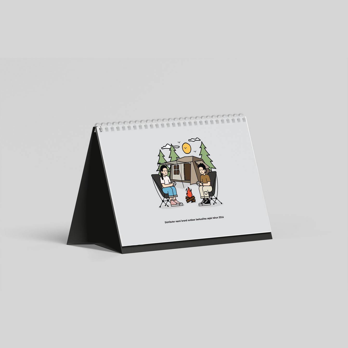 Kalender Cetak Terbaru Hike N Run New Desk Calendar