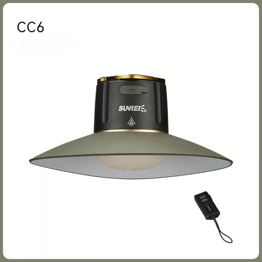 Sunrei Lampu CC6 LED Camping Light With Lampshade