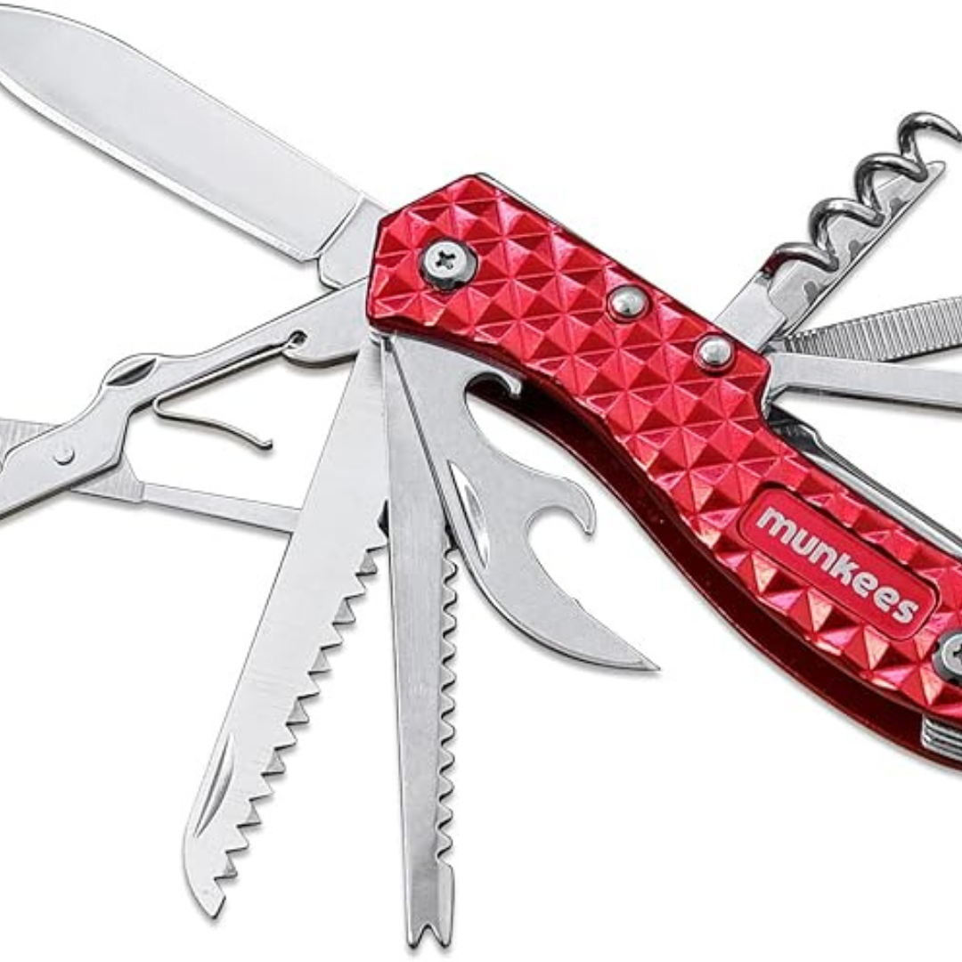 Alat Multifungsi Munkees Multi-Tool Stainless - 2580