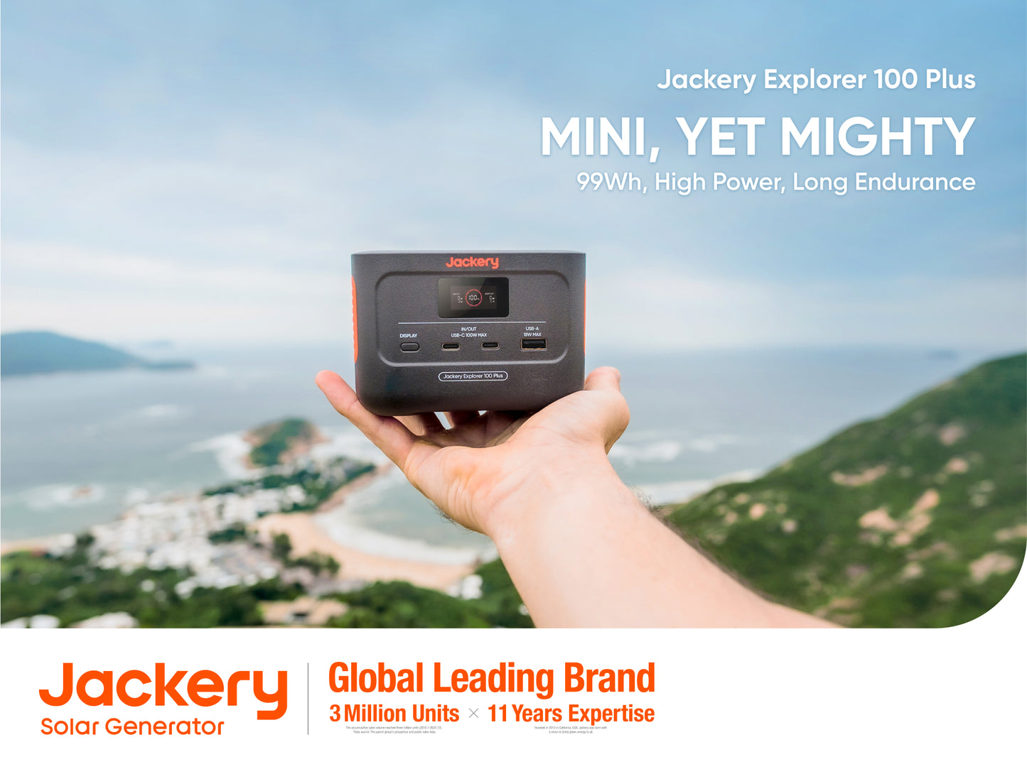 Jackery Explorer 100 Plus Portable Power Station Solar Generator - Power Bank Outdoor Hiking Camping