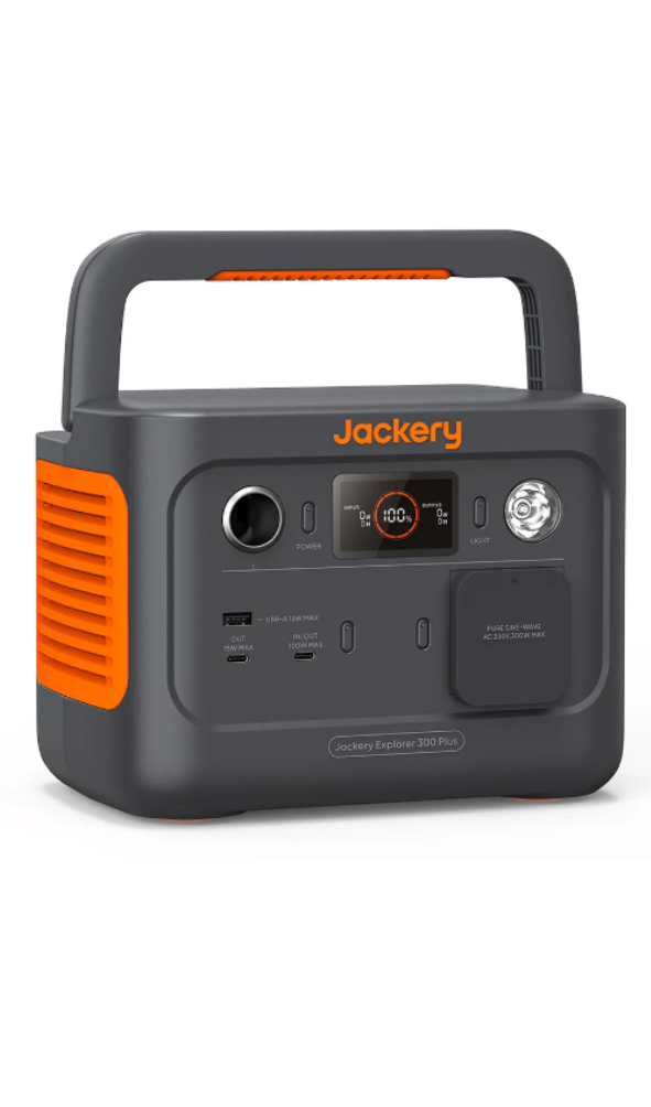 Jackery Explorer 300 Plus Portable Power Station Solar Generator - Power Bank Outdoor Hiking Camping