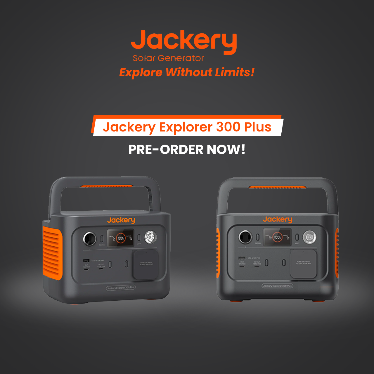 Jackery Explorer 300 Plus Portable Power Station Solar Generator - Power Bank Outdoor Hiking Camping