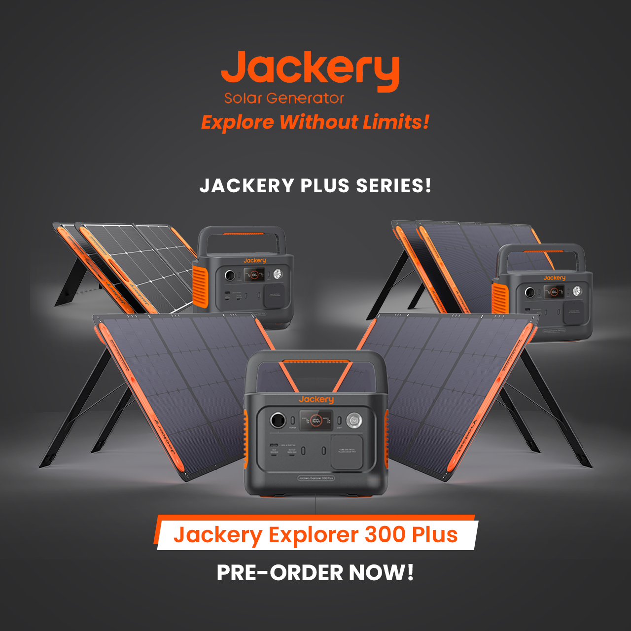 Jackery Explorer 300 Plus Portable Power Station Solar Generator - Power Bank Outdoor Hiking Camping