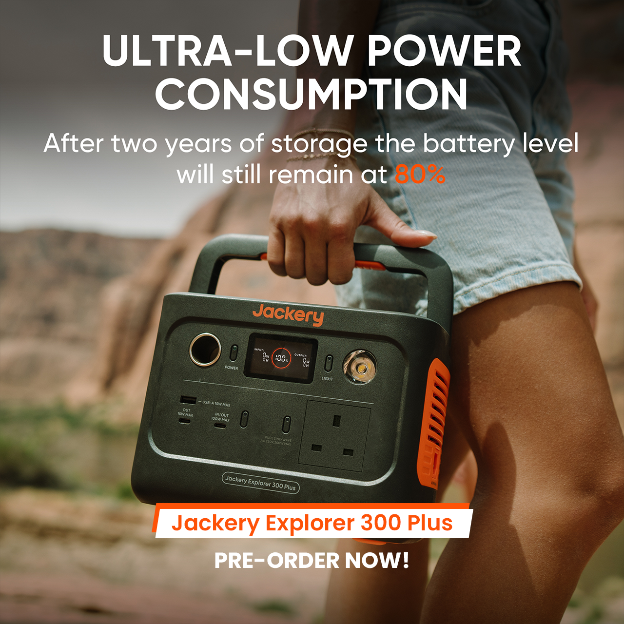 Jackery Explorer 300 Plus Portable Power Station Solar Generator - Power Bank Outdoor Hiking Camping