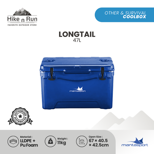 Mantasport Longtail 47L 110L 180L Cooler Box Fishing Camping With Handle
