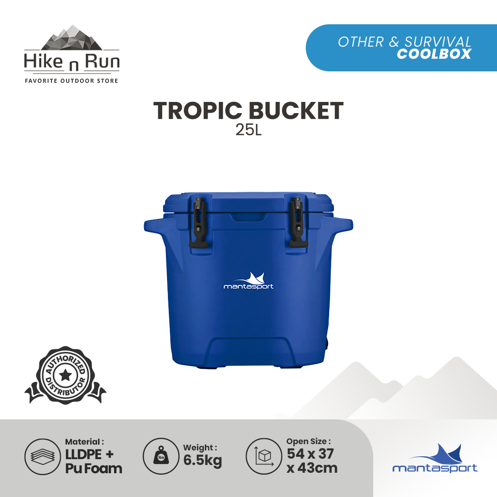 Mantasport Tropic Carry 17L 23L 25L 55L Cooler Box Camping With Aluminium Handle Bar