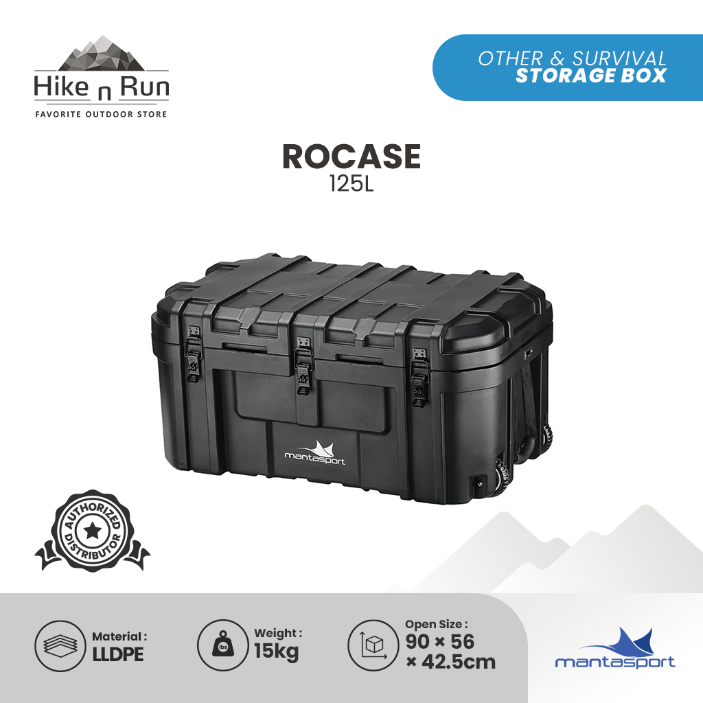 Mantasport Rocase 125L Storage Box Camping Serbaguna  Hardcase