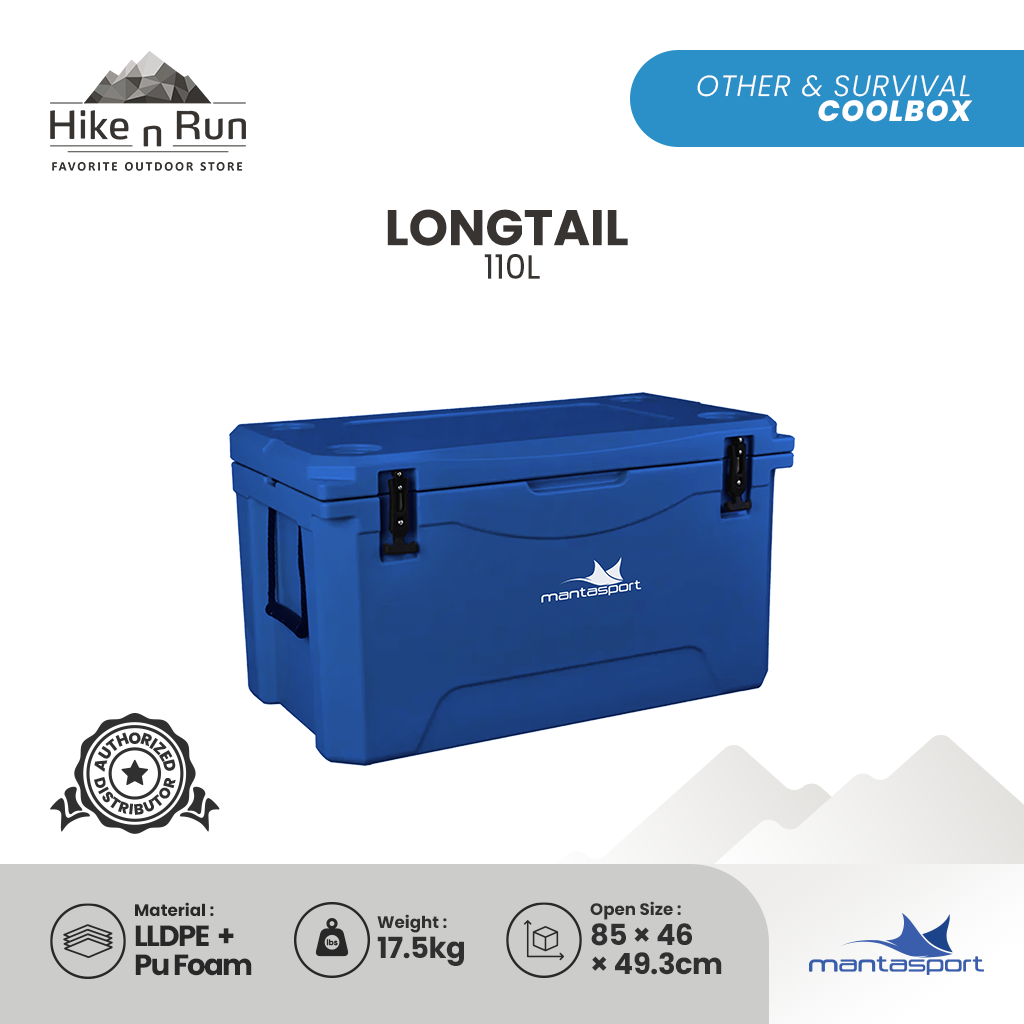 Mantasport Longtail 47L 110L 180L Cooler Box Fishing Camping With Handle