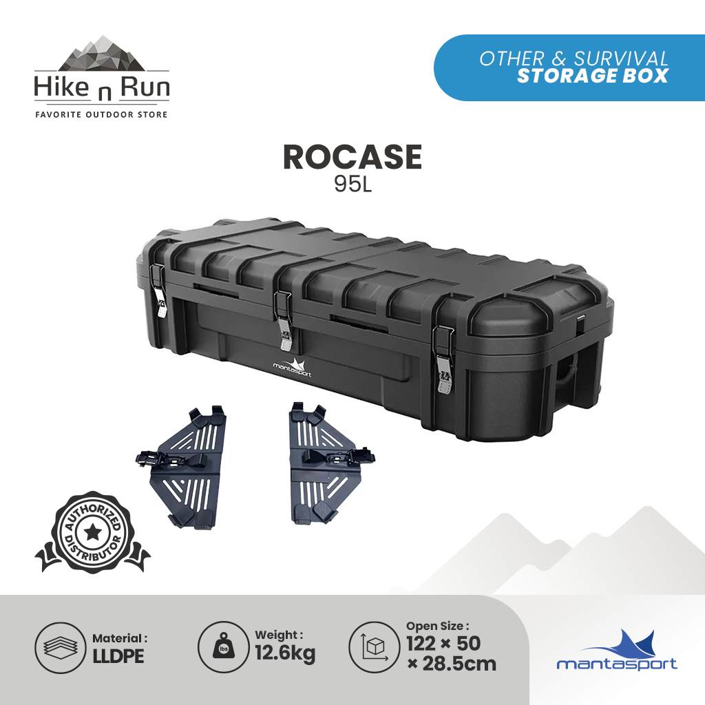 Mantasport Rocase 95L Storage Box Camping Serbaguna Hardcase