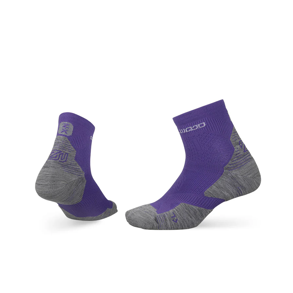 Zealwood R1 Z-Cross Kaos Kaki Trail Run Hiking Ankle Merino Socks