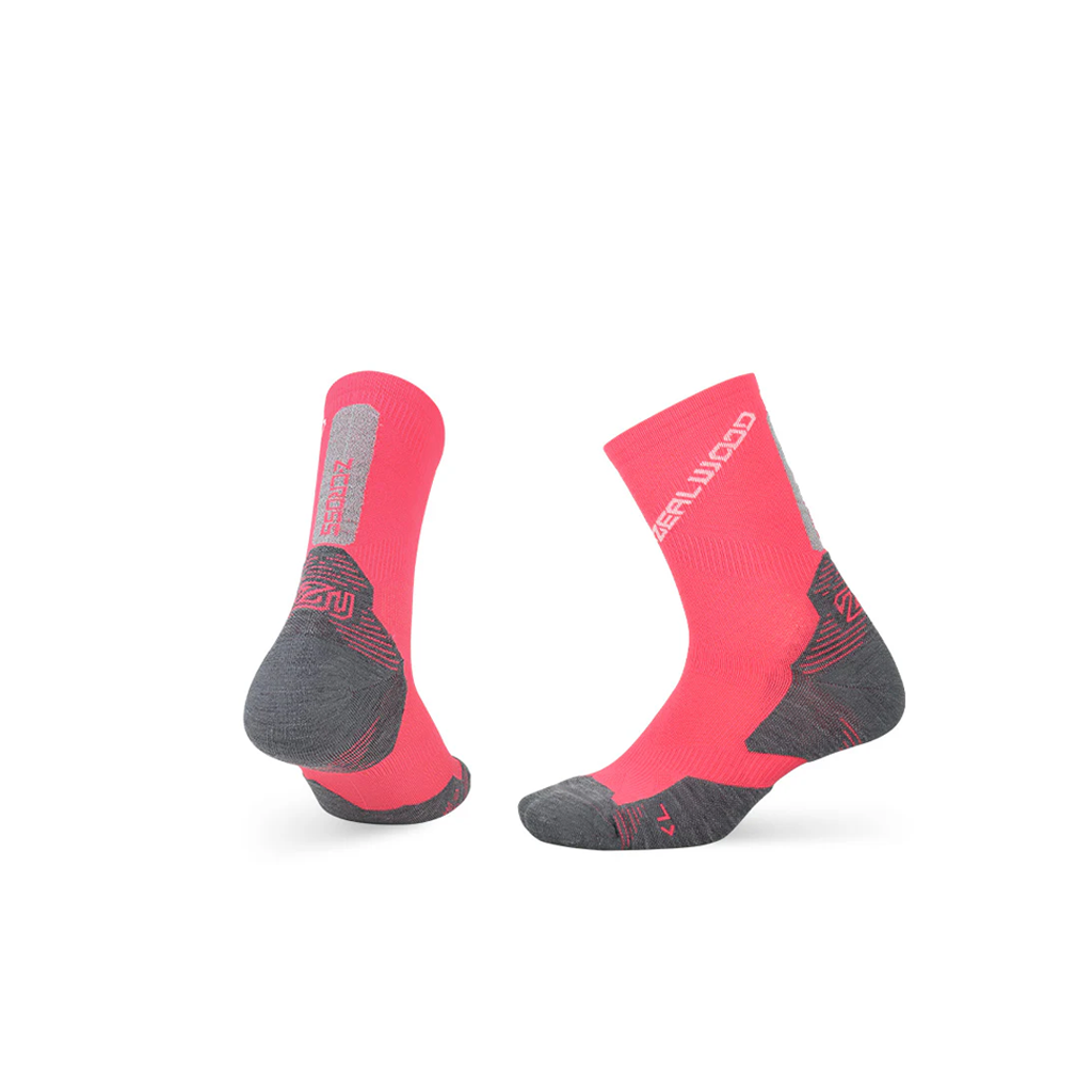 Zealwood R2 Z-Cross Kaos Kaki Trail Run Hiking Crew Merino Socks