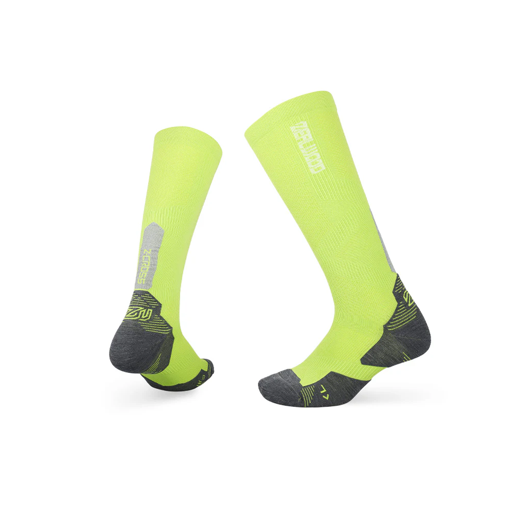 Zealwood R3 Z-Cross Kaos Kaki Trail Run Hiking Knee Merino Socks