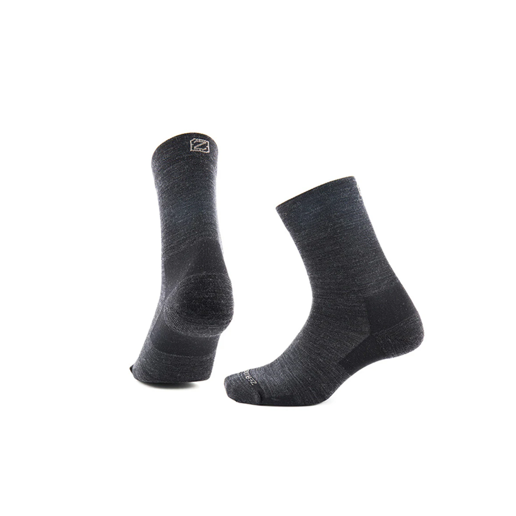 Zealwood Kaos Kaki Trail Run Hiking Crew Merino Socks