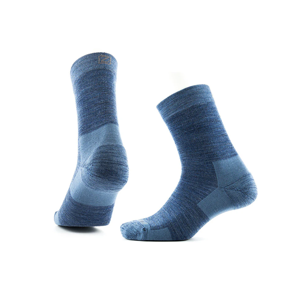 Zealwood Kaos Kaki Trail Run Hiking Crew Merino Socks