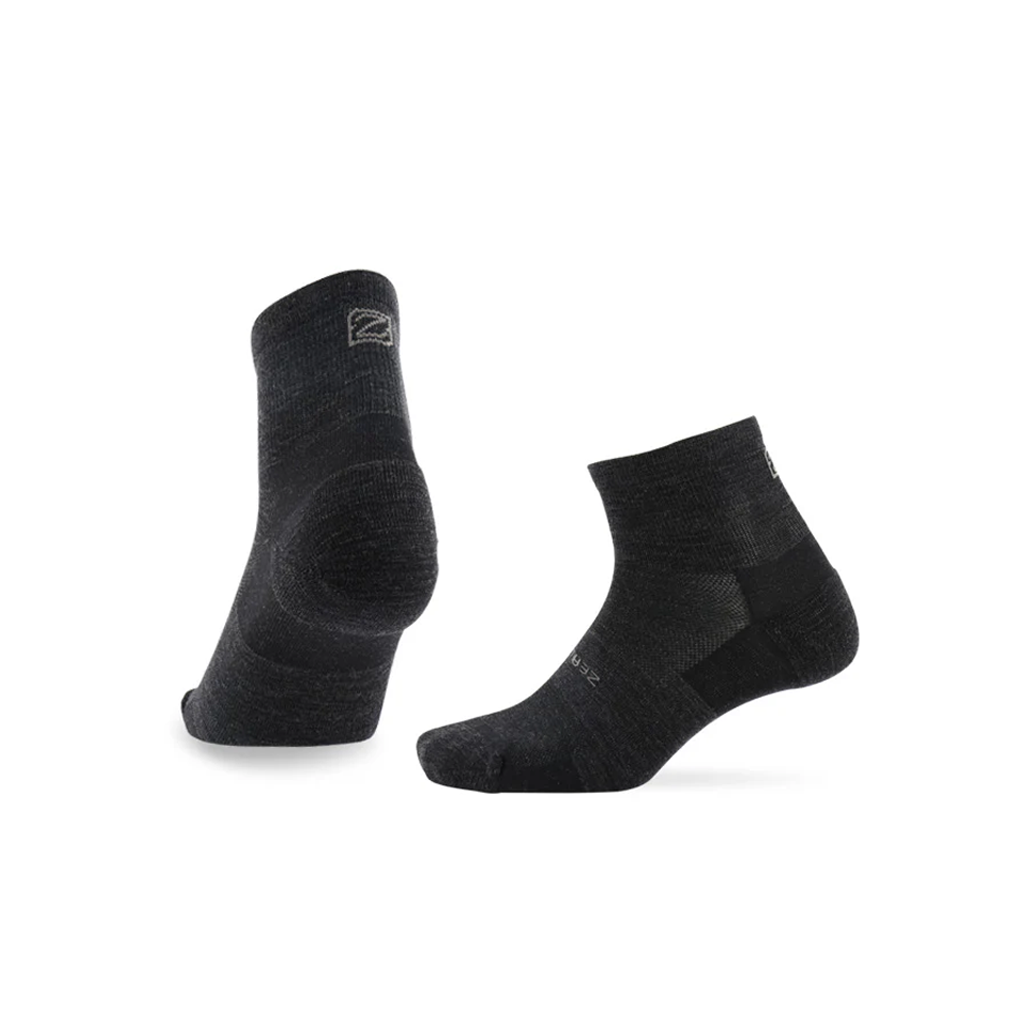 Zealwood Kaos Kaki Trail Run Hiking Ankle Merino Socks