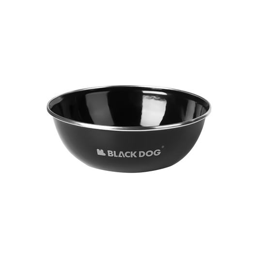 Set Alat Makan Enamel Camping Blackdog  Cutlery Mangkok Piring Gelas