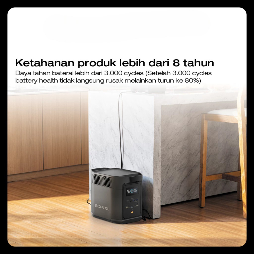 EcoFlow Portable Power Station E980 Genset Listrik 980 Wh 500 W Limited Black Edition