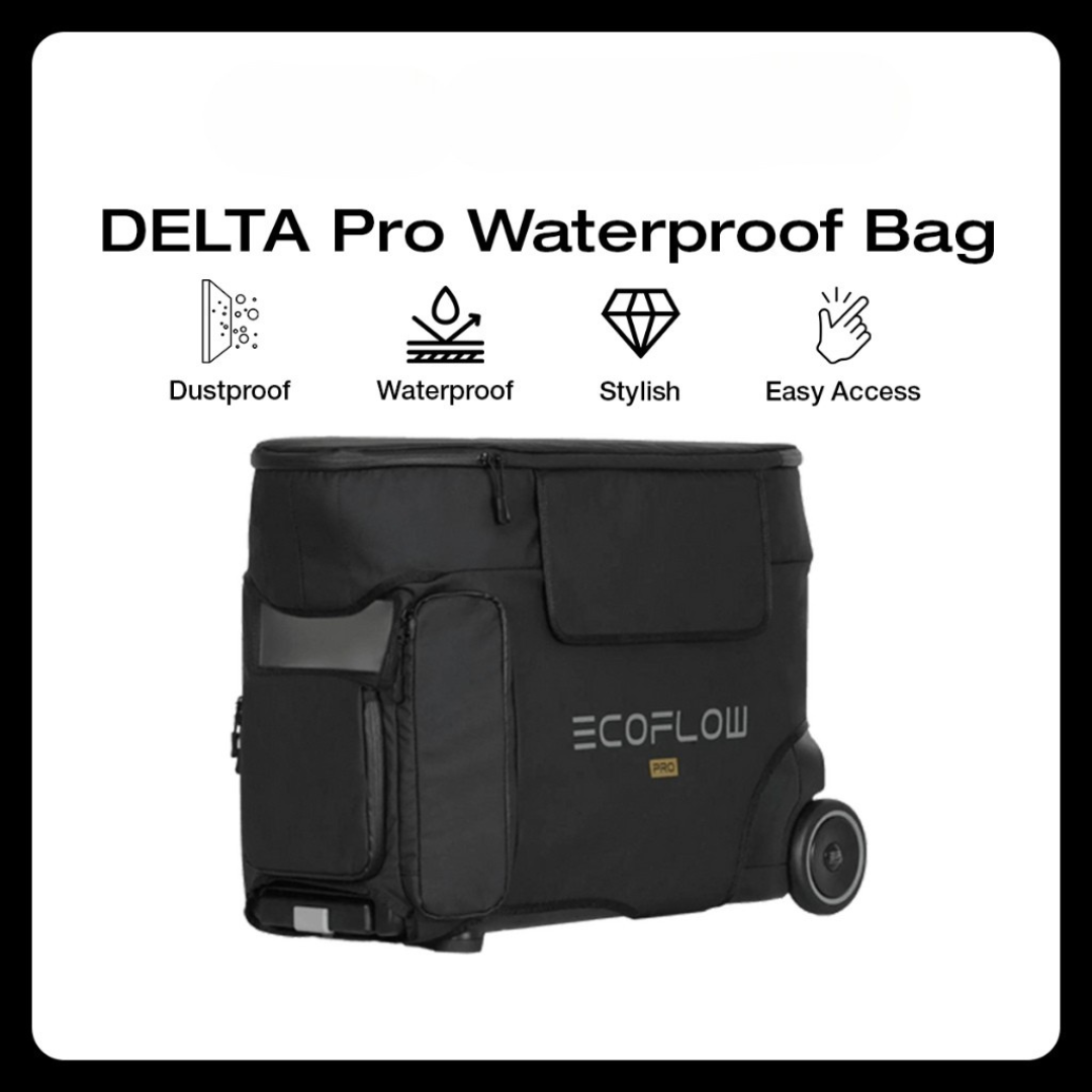 EcoFlow Delta Pro Waterproof Bag Protection Case Water Resistant Tas Anti Air Pelindung