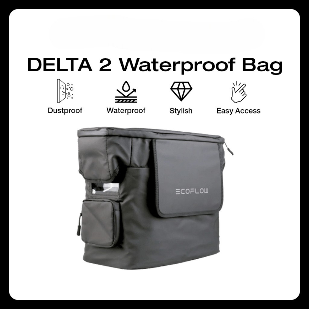 EcoFlow Delta 2 Waterproof Bag Protection Case Water Resistant Tas Anti Air Pelindung