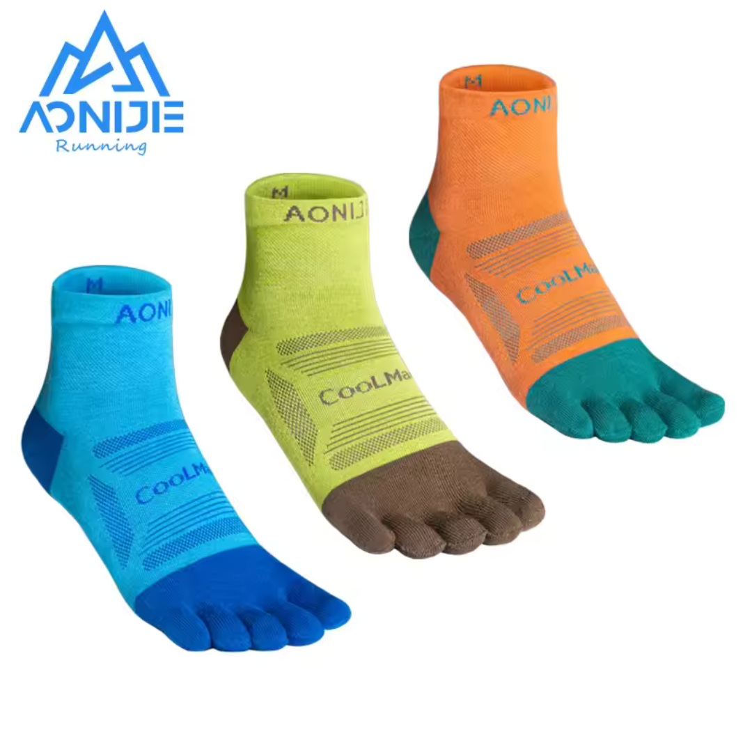 Aonijie Kaos Kaki E4838 Finger Ankle Socks 3 Pasang