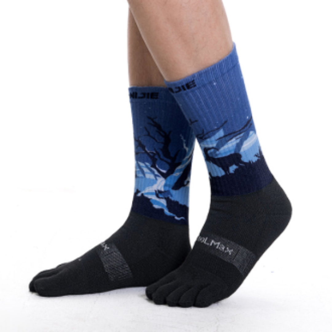 Aonijie Kaos Kaki E4843 Finger Crew Socks Pasang