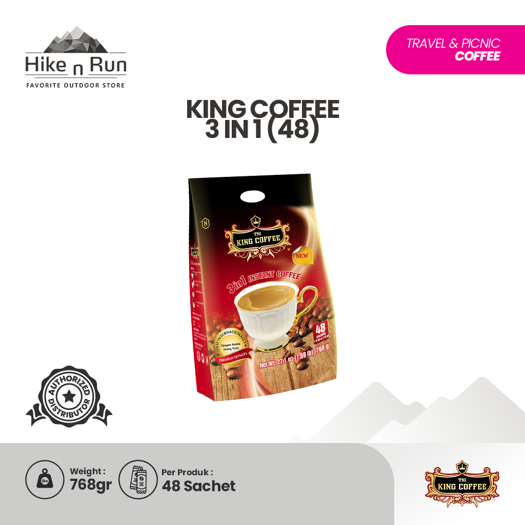 KOPI INSTAN IMPORT VIETNAM TRUNG NGUYEN KING COFFEE - 3 IN 1 ISI 48 STIK