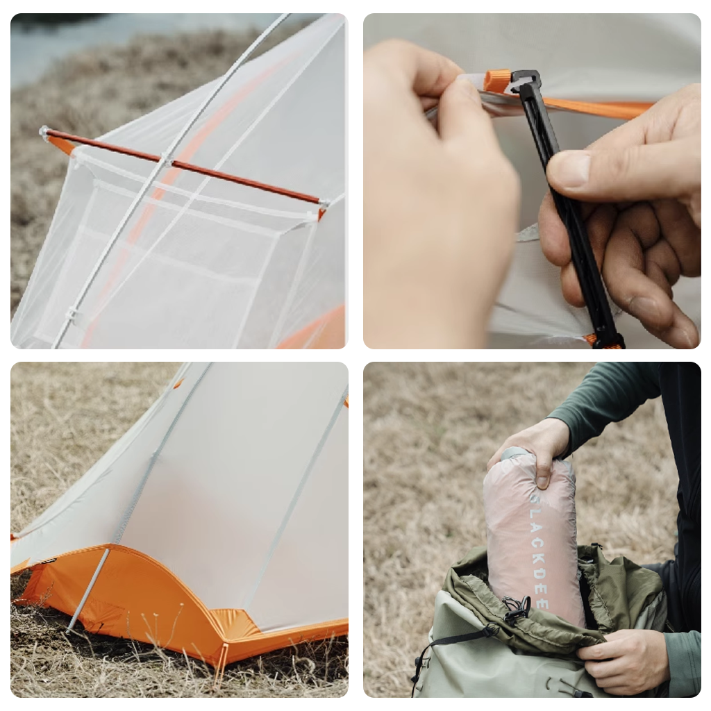 Blackdeer Tenda Camping 1P DAC Poles Nova Ultralight Tent BD12421171