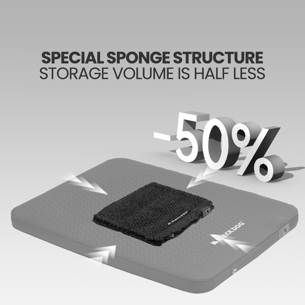 BlackDog Kasur Angin Camping Dengan Pompa CBD2550WS030 Automatic Inflate Matras Sleeping Pad