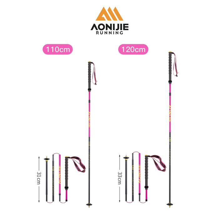 Aonijie Trekking Pole Lipat E4214 Pair Folding Trekking Pole