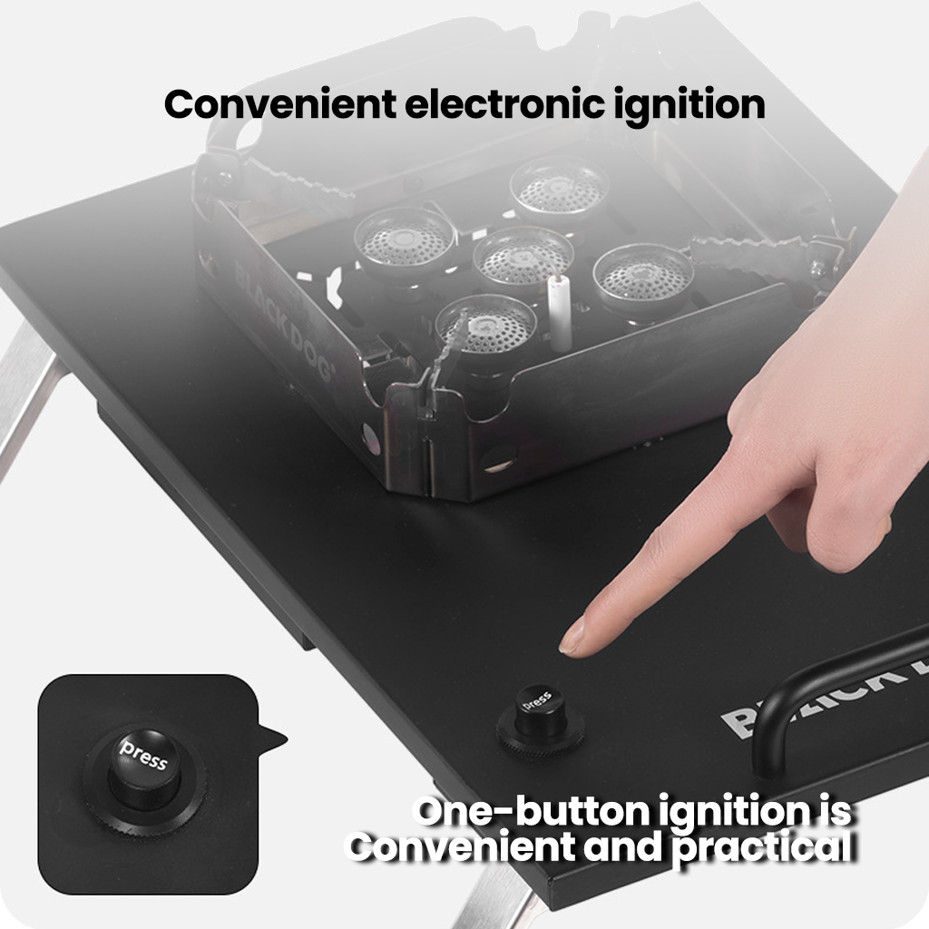 Kompor IGT Blackdog Kompor Lipat Comet Flame CBD2550CF010 Camping Stove IGT