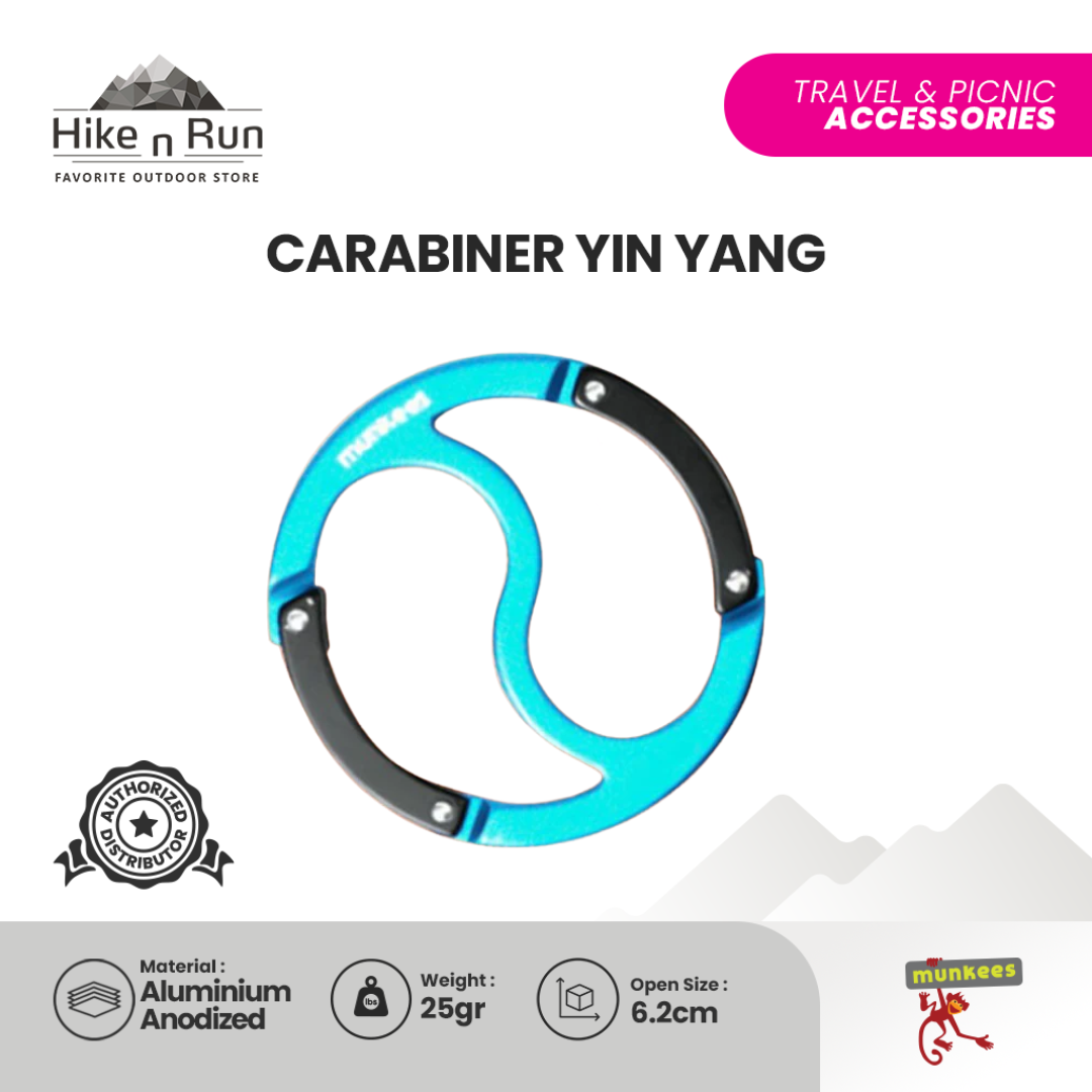 Aksesoris Carabiner Munkees 3260 Yin Yang Carabiner