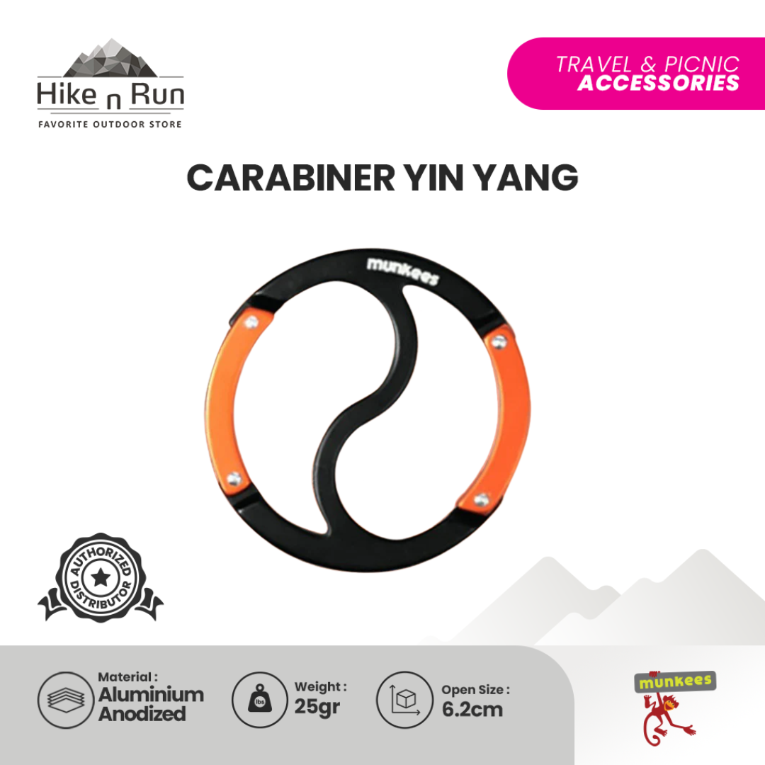 Aksesoris Carabiner Munkees 3260 Yin Yang Carabiner