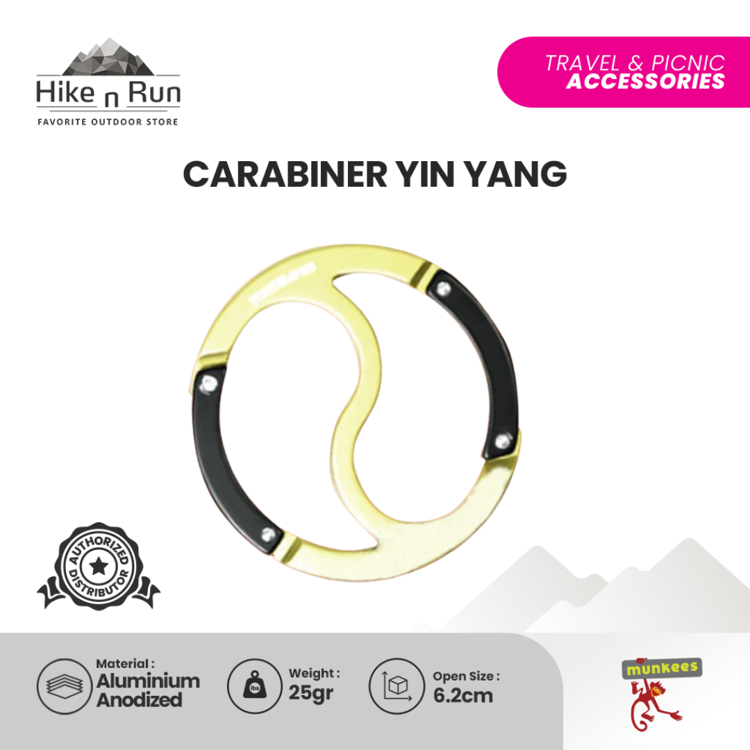 Aksesoris Carabiner Munkees 3260 Yin Yang Carabiner