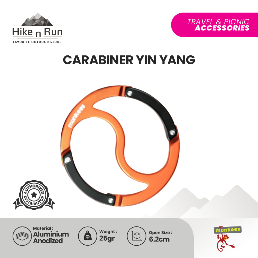 Aksesoris Carabiner Munkees 3260 Yin Yang Carabiner