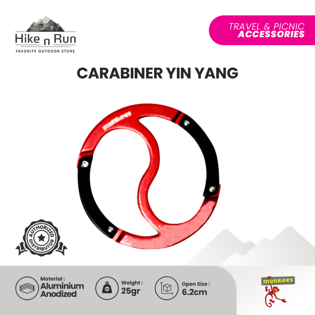 Aksesoris Carabiner Munkees 3260 Yin Yang Carabiner